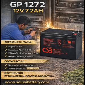 ganti baterai ups panasonic lc v127r2na ke csb gp 1272: solusi aman & kompatibel
