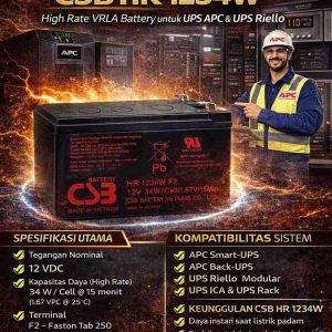 baterai ups csb hr1234w