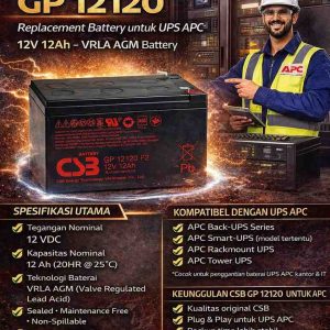 baterai ups csb gp 12120