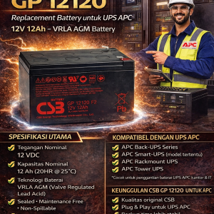 baterai ups csb gp 12120