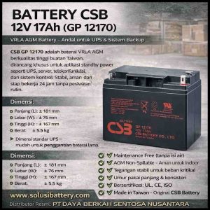 baterai ups csb gp 12170