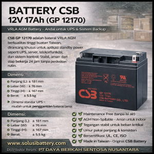 baterai ups csb gp 12170