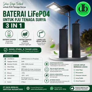 baterai lithium lifepo4 pack 768wh: solusi awet untuk pju tenaga surya