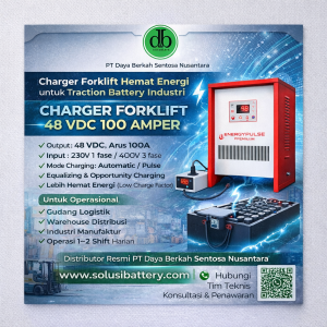 charger forklift 48 vdc 100 amper untuk traction battery industrie