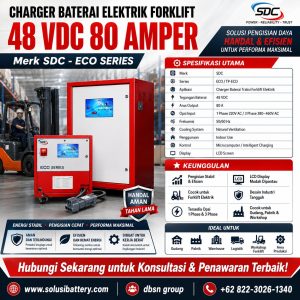 charger forklift 48 vdc 100 amper untuk traction battery industrie