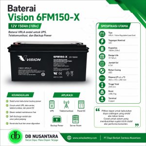 baterai vision 6fm150 x 12v 150ah