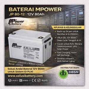 spesifikasi teknik baterai vrla mpower jxh 80 12