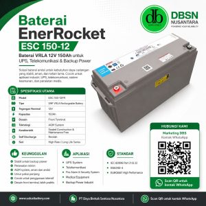 baterai ups enerrocket esc 150 12