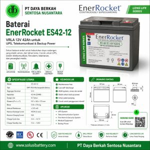 baterai ups enerrocket es 42 12 | daya cadangan andal
