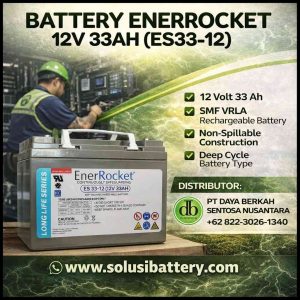 baterai ups merk enerrocket es 33 12