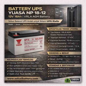 baterai yuasa np18 12 12v 18ah – daya tahan & kualitas teruji