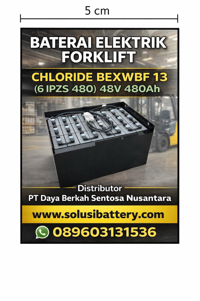 baterai elektrik forklift chloride bexwbf 13 (6 ipzs 480) 48v 480ah